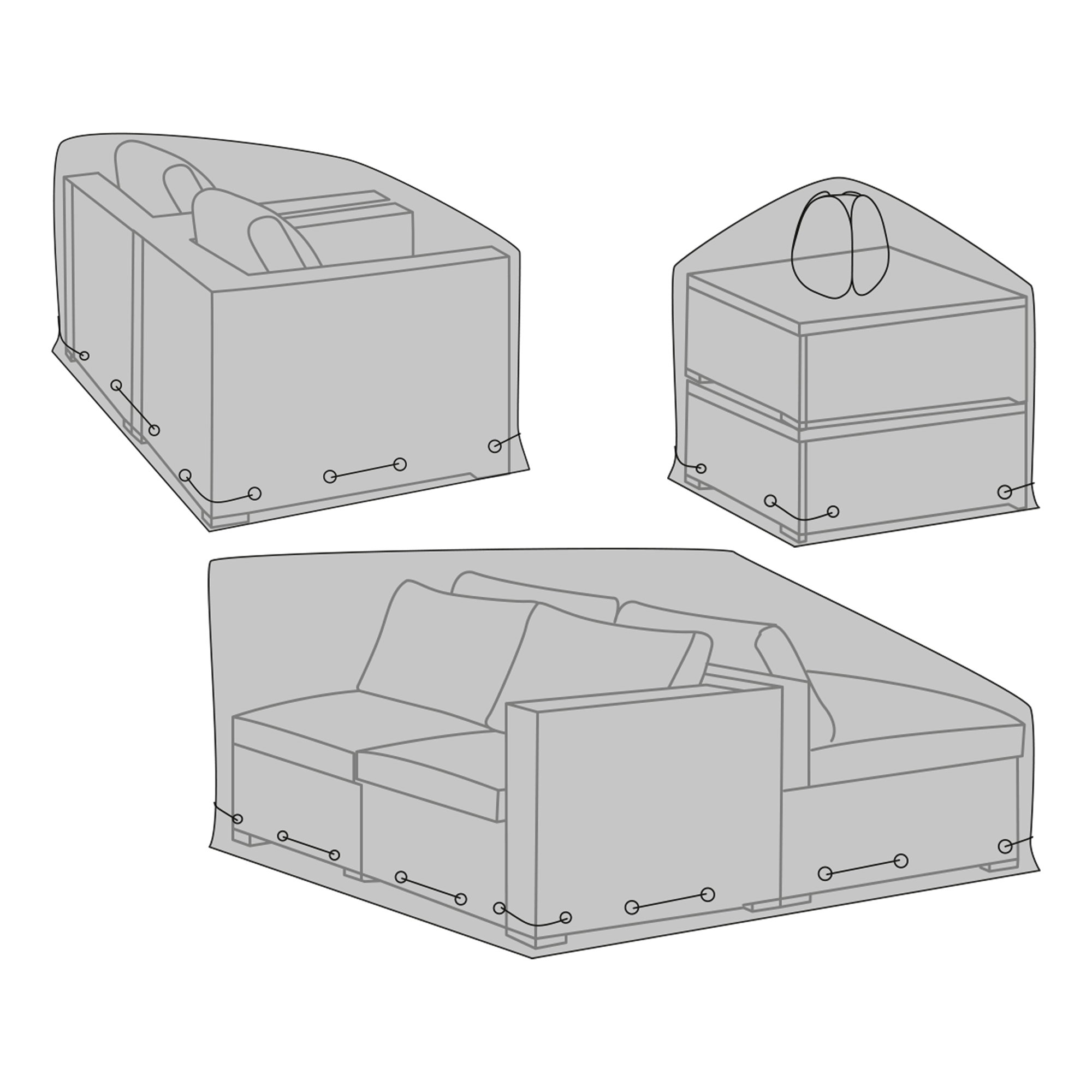 Luxury Hoes voor Modulaire Loungeset