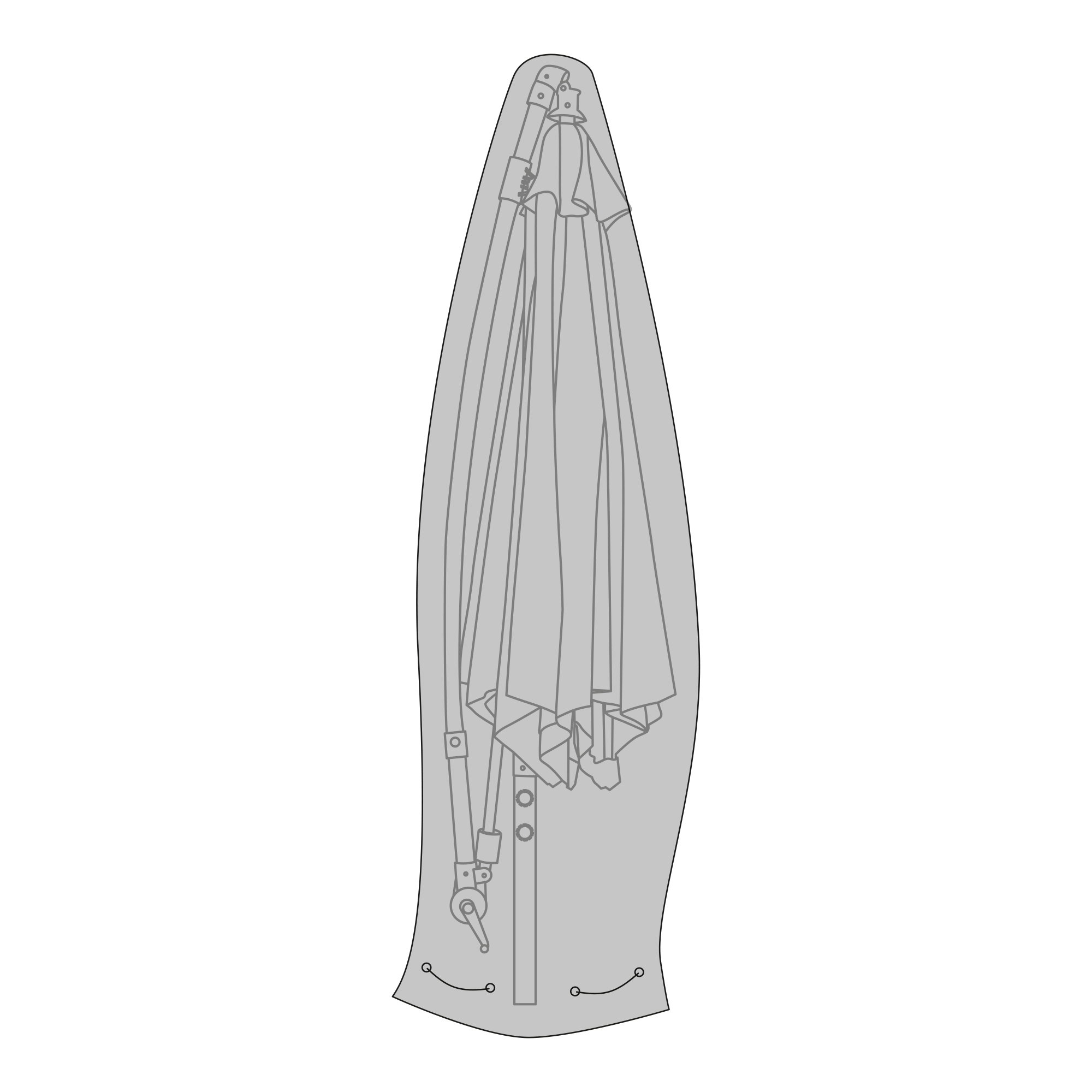 Luxe Hoes voor Hangparasol