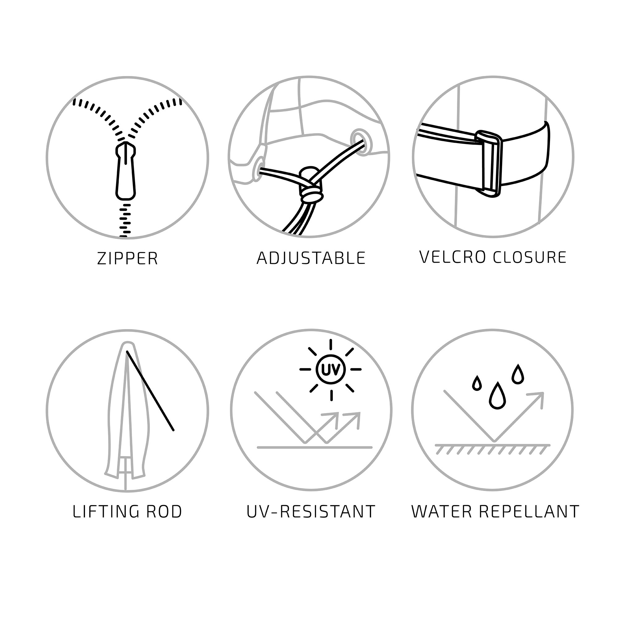 Luxe Hoes voor Hangparasol